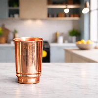 Dernier produit, design le plus récent, verre à vin en cuivre pur fait main, écologique, taille personnalisée, parfait pour les entreprises