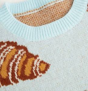 Suéter de Punto Estilo Universitario con Cuello en V, Suave y Cálido para Invierno - Elegante Suéter de Punto Femenino de Color Sólido para Otoño 2026, Transpirable - Product Image 4