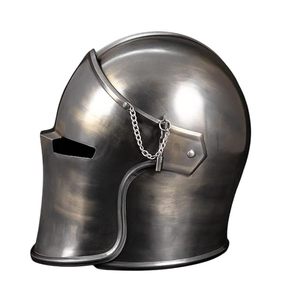 Réplica de Casco Redondo de Metal Estilo Antiguo con Acabado Pulido, Artículo Coleccionable - Product Image 4