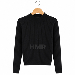 HMR Sisterhood Sorority Acrylic Stylish Eco Friendly Black Knitted Long Sleeve Crew Neck Warm <b>Cardigan</b> <b>Sweater</b> - Product Image 5