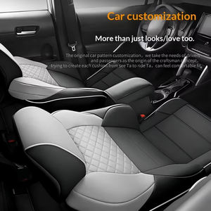 Housse de siège de voiture en cuir de luxe, style sport, résistante à l'usure, imperméable, 5 pièces, pour Toyota BZ4X - Product Image 3