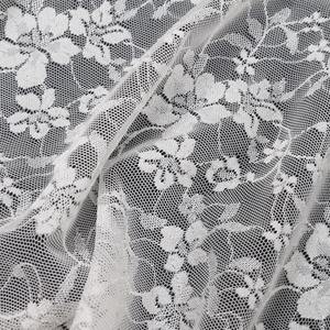 Tissu en dentelle extensible léger à motif floral, nylon et élasthanne, maille chaîne 137 cm, couleur personnalisable pour lingerie, robes et vêtements - Product Image 2