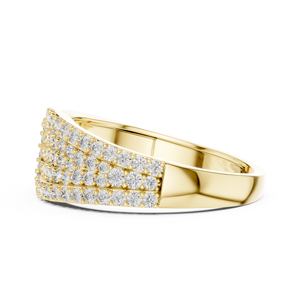 <b>Sovereign</b> Bow Radiant Cut Art Deco Geometric Rhombus Wedding Statement Band <b>Ring</b> Rhodium Plated 925 Silver 18K Gold Plated - Product Image 2