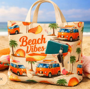 Sac de plage en toile de coton personnalisable avec impression de designer, logo sur mesure, poignée longue pour l'épaule - Product Image 4
