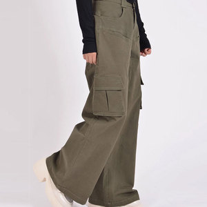 Nouveau pantalon évasé streetwear tendance, design personnalisé, taille mi-haute, coupe régulière pour femme, 100 % coton molletonné, écologique, séchage rapide - Product Image 4