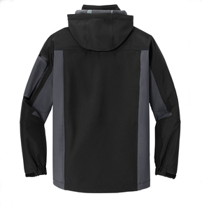 OEM Custom Logo Softshell Jacket Hooded Windproof Breathable Water Resistant Outdoor Windbreaker Unisex Wholesale - Product Image 6