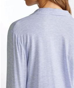 Ensemble de pyjama en satin imprimé pour femme, chemise à manches longues boutonnée et pantalon assorti, tenue de détente élégante pour la maison - Product Image 5