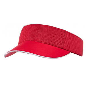 Casquette de golf unisexe en maille rouge avec visière, fermeture auto-agrippante réglable, couleur unie, style décontracté, printemps-été - Product Image 1