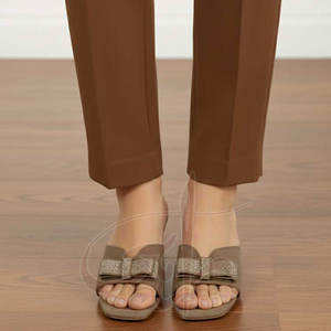 Sandalias de Tacón Antideslizantes con Diseño Personalizable y Estilo Único, Impresas con Tendencia de Moda, Parte Superior de Cuero Genuino, Gamuza y Terciopelo, Alta Calidad - Product Image 4