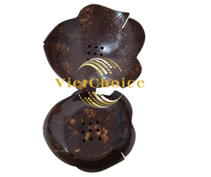 Jabón artesanal de cáscara de coco Vietchoice, hidratante, controla la grasa, aroma natural, en forma de pastel, jabón de baño sostenible para spa y hotel. - Product Image 6