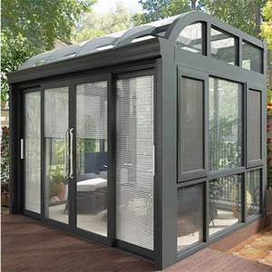 แบบพกพา Prefab Modular แก้ว Lowes House Orangery <span class=keywords><strong>Conservatory</strong></span> Sunroom แผงสำหรับ Solarium สำหรับขาย - Product Image 2