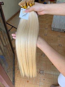 ผมต่อเคราตินแท้ 100% สำหรับผมตรงแบบ Bone Straight ขนาด 22 นิ้ว สี 613/60 น้ำหนัก 100 กรัม - Product Image 3