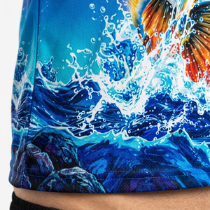 Camisetas de Pesca con Protección Solar UPF 50, de Secado Rápido, con Cuello Mao, Diseño Personalizado con Impresión Digital, 100% Poliéster, Nuevo Diseño, para Verano - Product Image 6