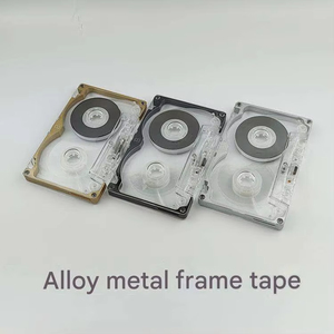 Factory Custom Alloy Metal <b>Frame</b> Blank Cassette Tape Transparent Reusable <b>Recording</b> for Study Work Outdoor Home Style - Product Image 6