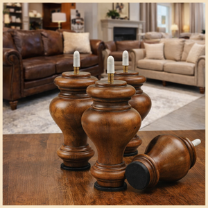 Tall Classic Turned Solid <b>Wood</b> Furniture Leg Sofa Bed Table Wooden Leg Replacement Custom OEM Manufacturer - Product Image 1