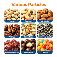 Ligne de production de remplissage automatique de granulés et de noix (pistaches, noix, amandes, arachides) en bouteilles, bocaux et boîtes en plastique avec pesage intégré