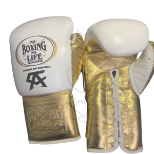 Guantes de Boxeo Blancos y Dorados de Primera Calidad, Equipo de Entrenamiento y Combate Duradero - Product Image 5
