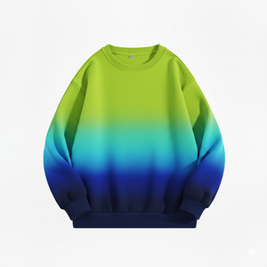 Sudadera Degradada para Hombre, Cuello Redondo, Estilo Casual, Manga Larga, Ropa Urbana, Moda para Uso Diario - Product Image 6