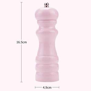 Molinillo de Sal y Pimienta de Madera Colorido, Molinillo Manual de Especias de Madera de Caucho, Triturador de Condimentos Ajustable, Herramienta de Cocina Duradera de Primera Calidad - Product Image 5