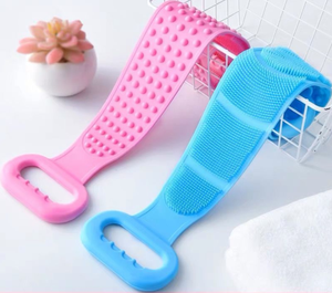 Produits sanitaires écologiques sans BPA, imperméables, brosse de douche exfoliante double face, ceinture de bain en silicone, serviette de bain - Product Image 4