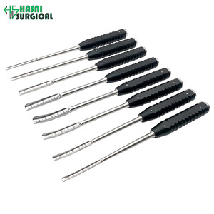 Juego de instrumentos quirúrgicos ortopédicos de primera calidad: Osteótomos manuales y cinceles para huesos, con certificación CE, de acero inoxidable y mango de aluminio, rectos. - Product Image 1