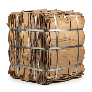 Fardos de Fibra de Kraft Recuperada de Papel Reciclado para Pulpa de Papelera, Chatarra Corrugada Limpia y Embalaje para Exportación - Product Image 1