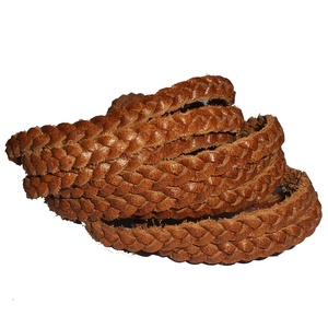 Cordons en cuir tressé plat de haute qualité pour bijoux artisanaux bricolage autres accessoires composants de résultats de bijoux au look unique - Product Image 2