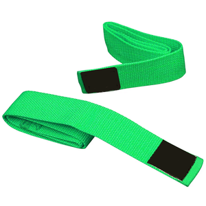 Sangles de poignet personnalisées en coton/nylon pour haltérophilie – Support de préhension réglable et durable pour levées de terre, tractions et entraînement de force - Product Image 3