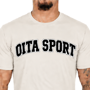 T-shirt blanc ajusté pour homme, manches courtes, col rond, imprimé personnalisé, coupe slim, décontracté, en coton, vente en gros, streetwear, sport - Product Image 3