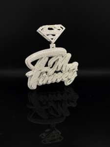 จี้ดาวประดับเพชรแบบฮิปฮอปสุดหรูทำจากสแตนเลสสตีล - Product Image 3