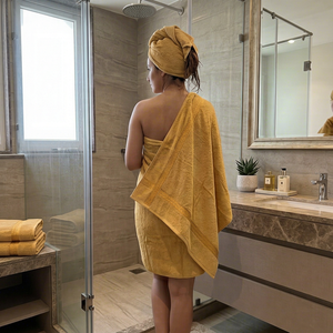 Toalla de Baño 100% Algodón 70*150cm, Rectangular Personalizada con Borde Liso y Bordado, Paño para el Cuerpo, SPA, Suave para la Piel, Secado Rápido - Product Image 1