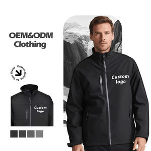 Fabricante de Ropa Personalizada, Chaqueta Softshell Impermeable y Transpirable para Hombre, Otoño - Product Image 3