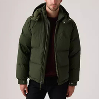 Veste d'hiver matelassée pour homme en gros, design personnalisé, manteau chaud