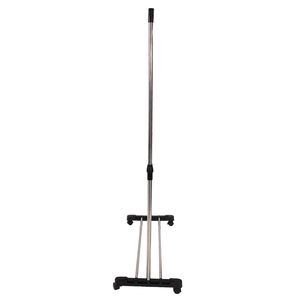 Supporto allungabile in argento a barra singola con guide verticali e orizzontali per vestiti e scarpe - Product Image 4