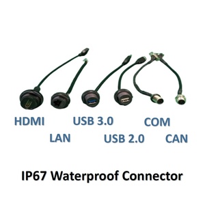 12.1" Fully IP67 Waterproof Industrial Marine Panel PC Touch Screen (PCAP/Resistive), Option: Internal UPS - Product Image 5