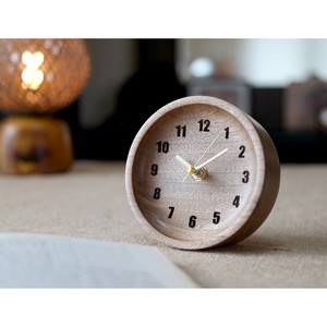 Reloj de Escritorio Minimalista de Madera, Movimiento de Cuarzo Circular, Visualización de Agujas, Funciona con Batería, Silencioso, Decorativo, Diseño Moderno - Product Image 2