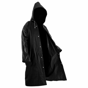 Long <b>EVA</b> Cloth Hoodie Rain Jacket Breathable Outdoor Rainwear for Hiking Travel Fishing Climbing 1PC Solid Raincoat 2026 - Product Image 2