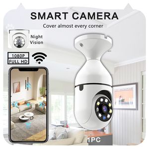 2 Pacchi di Telecamere di Sicurezza IP Wireless HD E27 5GHz/2.4GHz per Casa, Panoramiche a 360 Gradi con Rilevamento di Movimento, Lampadina per Sorveglianza Esterna - Product Image 1