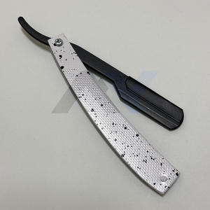 Rasoir droit robuste à lame simple remplaçable, couteau à manche pliant OEM en acier inoxydable pour un rasage lisse et précis - Product Image 3