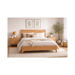 เฟอร์นิเจอร์ห้องนอน HAVASU RANGE สไตล์มิดเซ็นจูรี่ โมเดิร์น เป็นมิตรกับสิ่งแวดล้อม ทนทาน ผลิตในเวียดนาม จัดส่งโดยตรง ราคาดี เตียงไม้แบบแท่น - Product Image 1