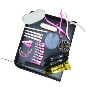 Nouveautés : Kit d'outils professionnels pour extensions de cheveux en acier inoxydable, avec logo et couleur personnalisés, forte demande - Product Image 3
