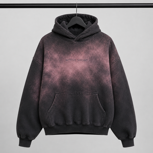 Sudadera con Capucha Oversize Active Squad, Teñido Degradado, Algodón French Terry, Diseño Casual para Hombre con Bolsillos, Otoño 2026 - Product Image 1