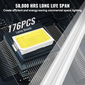 Confezione da 10 Luci Lineari LED da 4FT 40W 4500 LM, Lampada da Officina, Plafoniera a Sospensione, Luci da Soffitto 59 Power Cor Collegabili - Product Image 5