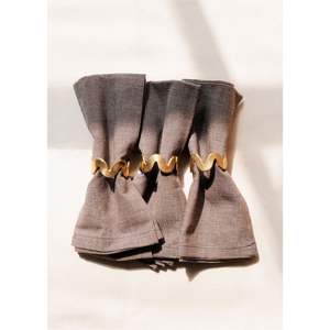 Lot de bagues de serviette en métal doré de luxe, rondes, pour la location événementielle, la restauration, les restaurants, la maison, les mariages et les fêtes - Product Image 5