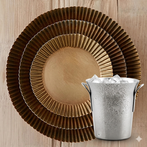 Ice Bucket With Handles Steel Wine Chiller Tulip <b>Champagne</b> Bucket 20 cm Stainless Steel Wine Bucket 21 cm - Product Image 1