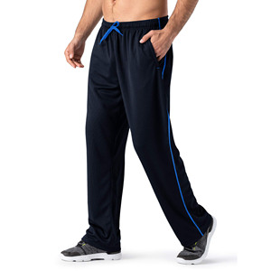 <b>Men</b> Track Pants Comfortable Athletic Fit <b>Elastic</b> Waist Adjustable Drawstring Lightweight Sportswear <b>Trousers</b> with Side Pockets - Product Image 1