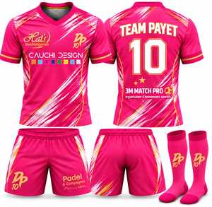 ชุดฟุตบอลสั่งทำพิเศษ สีขาวน้ำเงิน พิมพ์ลายแบบซับลิเมชั่น ชุดทีมแขนสั้น กางเกงขาสั้น ถุงเท้า 100% - Product Image 2