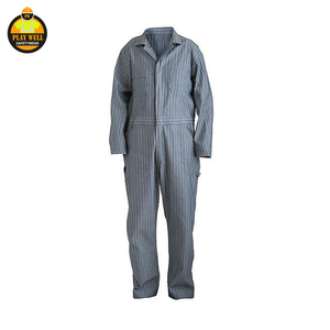 Custom 100% Cotton Safety Work Wear Coverall Men Long Sleeve Hi Vis Reflective Coveralls - Product Image 2