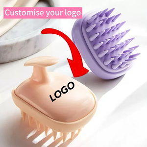 Brosse de bain et de toilettage 2-en-1 personnalisée avec logo pour chiens et chats, avec brosse en silicone et caoutchouc pour animaux à poils longs/courts - Product Image 6