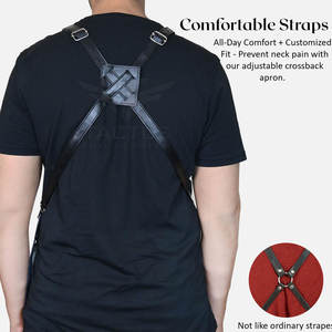 Delantal de Barbería para Trabajo Profesional de Corte y Peinado, Delantal de Peluquería Ligero y de Diseño Cómodo - Product Image 6